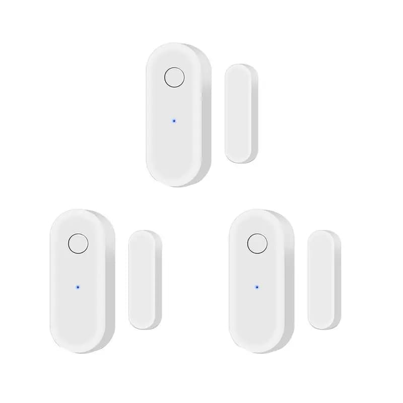 (Offerta Lampo) Sensore Intelligente per Porte e Finestre WiFi Wireless con Notifica in Tempo Reale Compatibile con Alexa e Google Assistant
