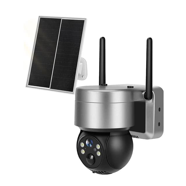Telecamera di sicurezza CCTV ad energia solare Visione notturna da 5 MP Sensore CMOS audio bidirezionale Accesso alla scheda SIM 4G Wifi esterno a bassa potenza Ptz
