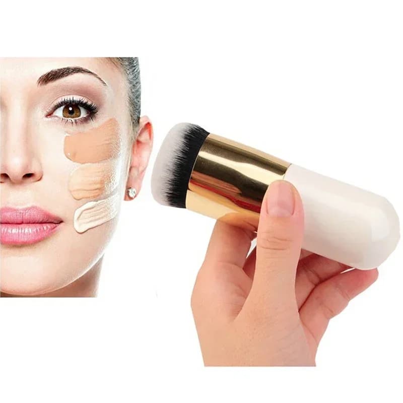 Pennello per fondotinta Chubby Pier BB Cream Powder Blush Pennelli per trucco per capelli sintetici morbidi Contorno del viso Strumenti di bellezza cosmetica