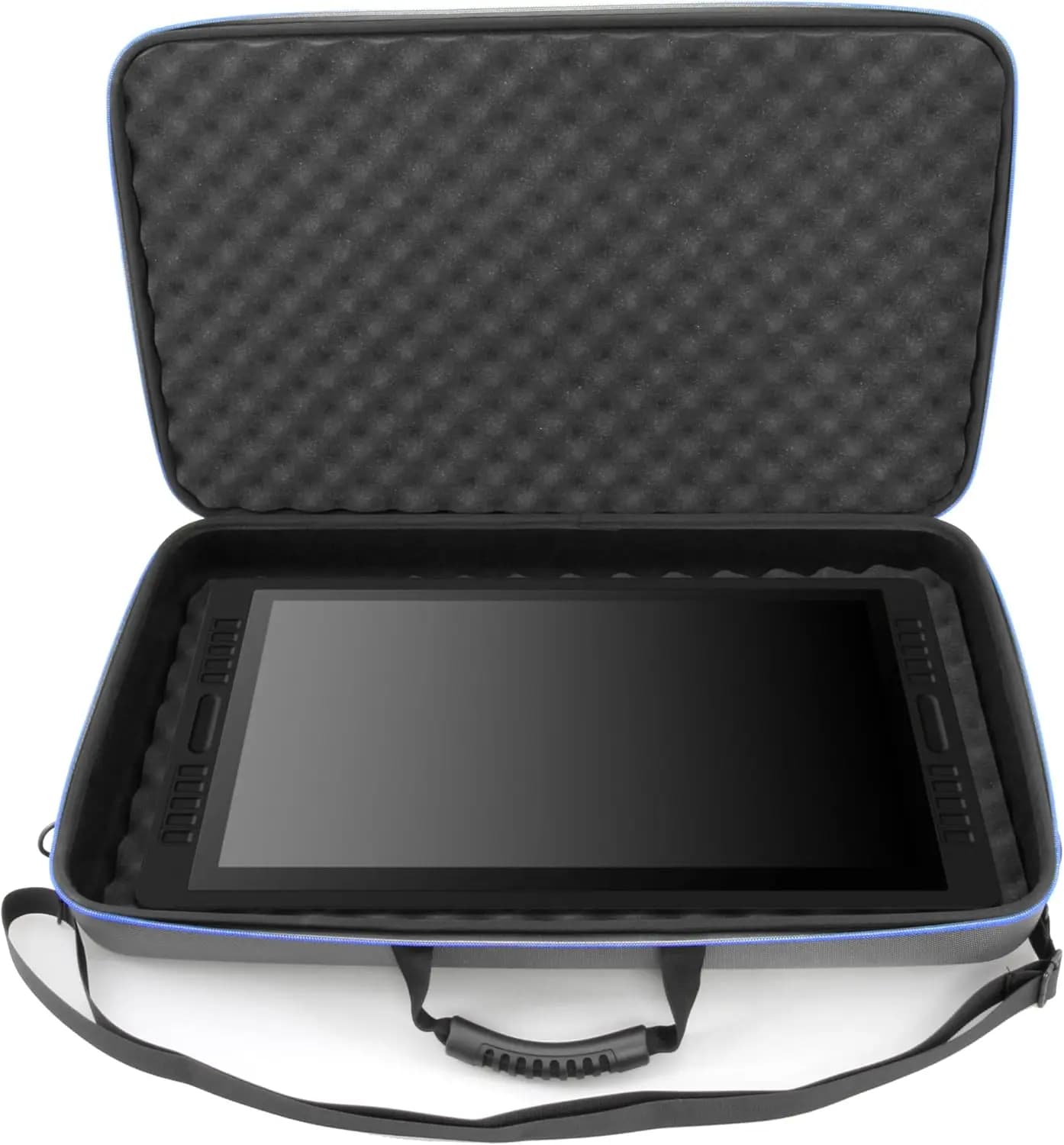 Custodia Rigida per Tablet Grafico da 22 Pollici, Borsa Protettiva da Viaggio in EVA con Tracolla