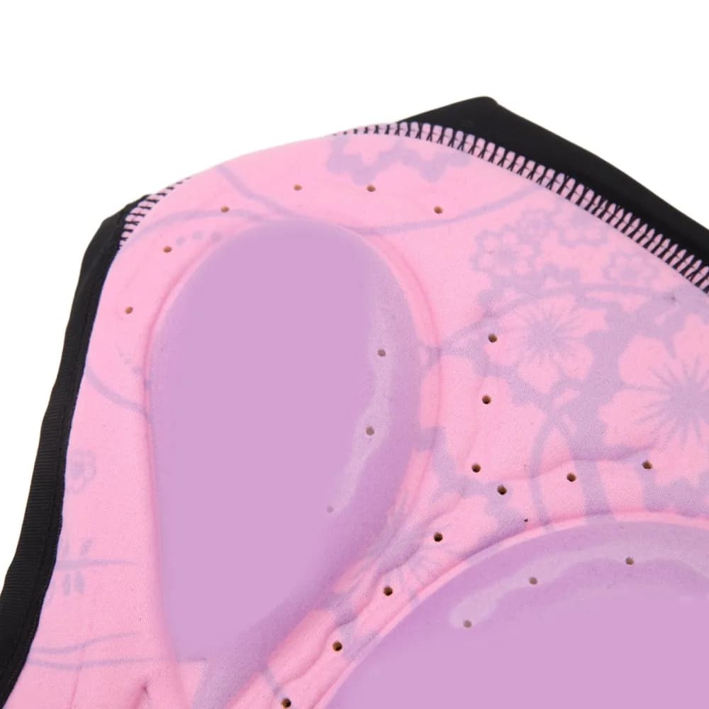 3D Padded Cycling Shorts for Women, Quick Drying in Polyester, Silicone Bike Slips, Urti Absorption, Elastics