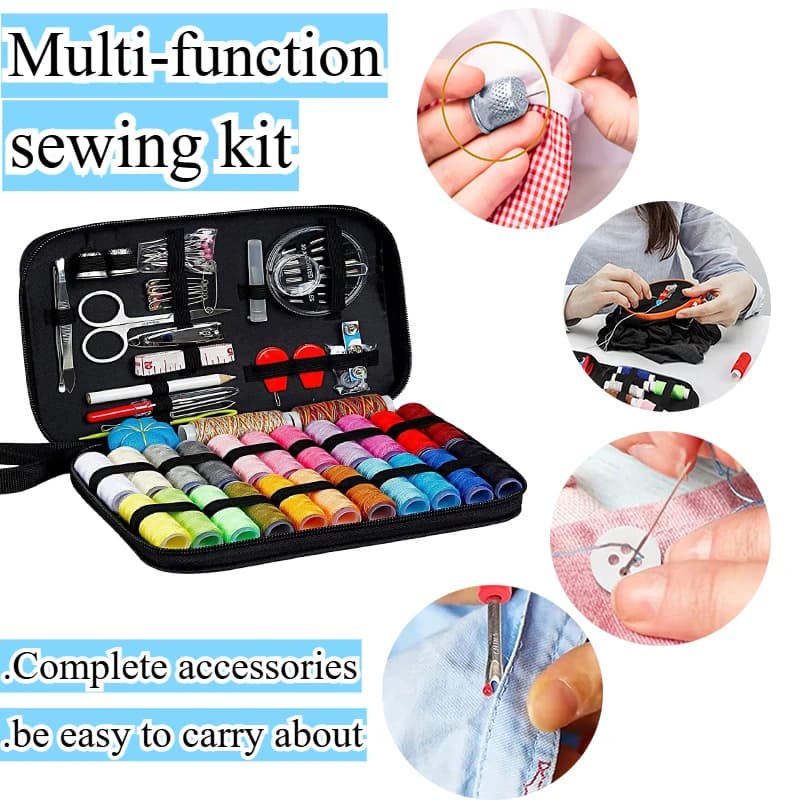 68/98 pezzi kit da cucito multifunzione borsa set di strumenti per cucire fai da te per quilting a mano cuciture accessori per filo da ricamo