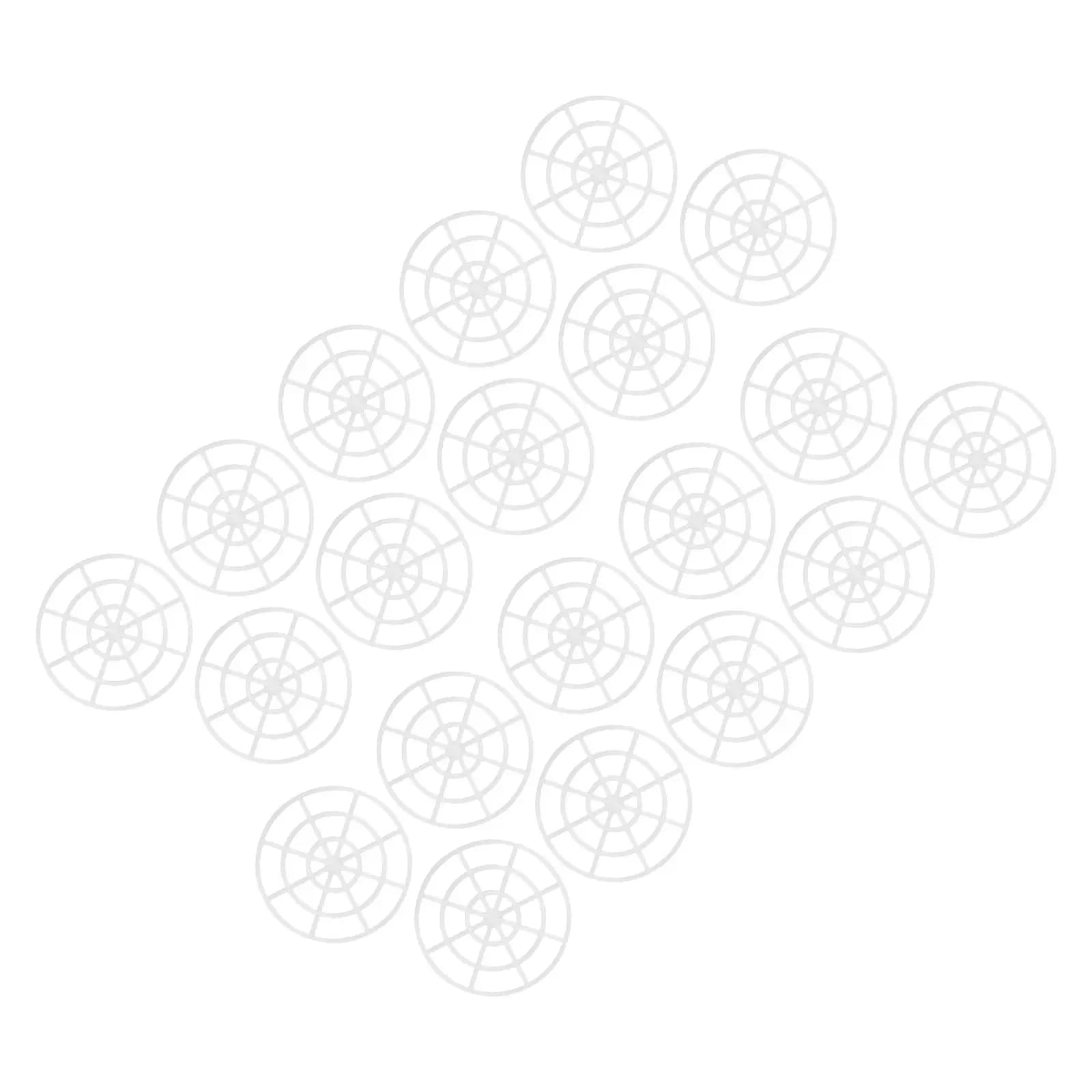 20Pcs Pickle Mesh Plates Fermenting Jar Press Weight Plastic Grid Plate Presser for Kimchi Sauerkraut Pickling Fermentation Jar