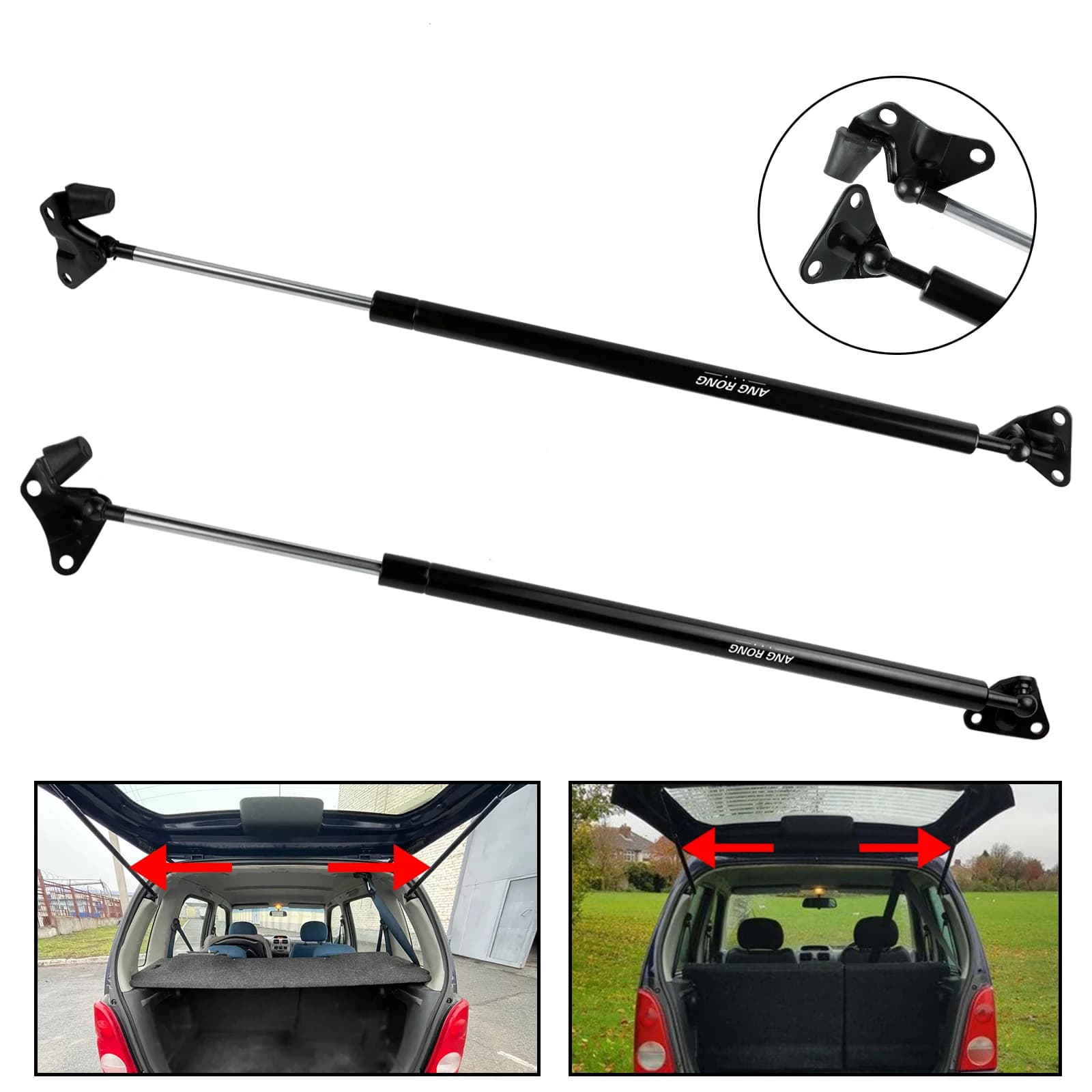 2x Tailgate Boot Trunk Gas Support Struts Lifter For Vauxhall Opel Agila A 2000-2007 OEM 430719008700 430719008800