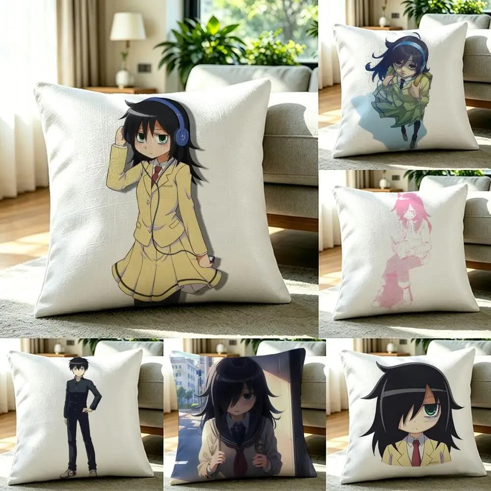 Set di fodere per cuscini A-Watamote in lino naturale, decorazione tutto in uno per divano, camera da letto e sedia