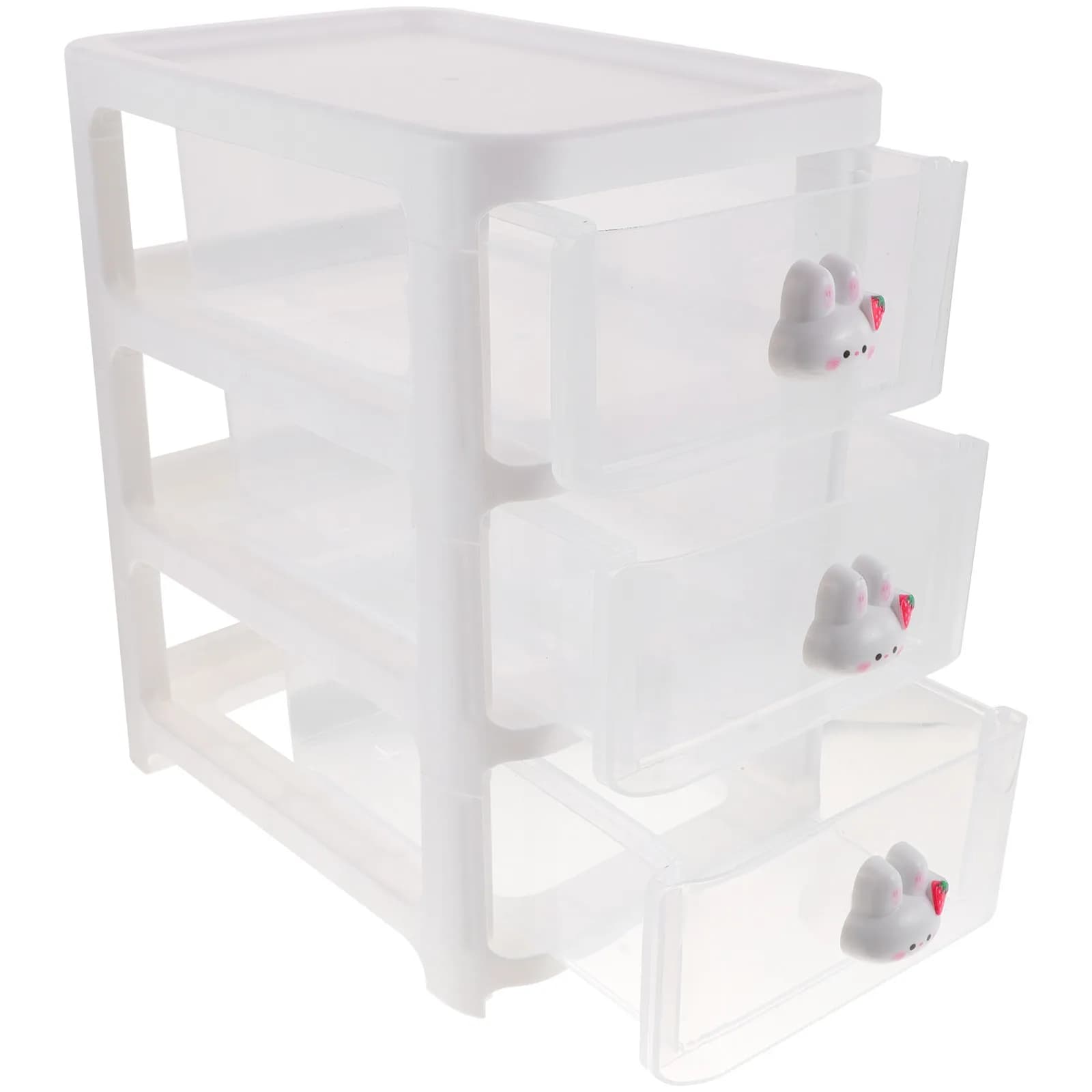 Organizer da Scrivania a 3 Livelli con Cassetti per Cosmetici, Prodotti per la Cura della Pelle e Oggetti Vari, Soluzione Moderna e Minimalista per l'Ordine sullo Scrivania