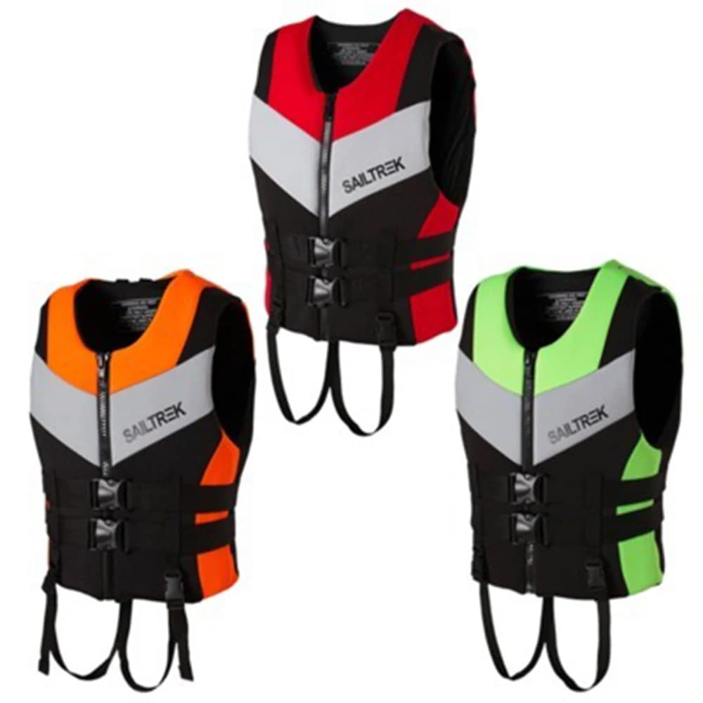 Nuovi giubbotti di salvataggio in neoprene per adulti Sport acquatici Gilet galleggiante Kayak Sci Galleggiabilità Aiuto Vela Canottaggio Progetto di intrattenimento acquatico