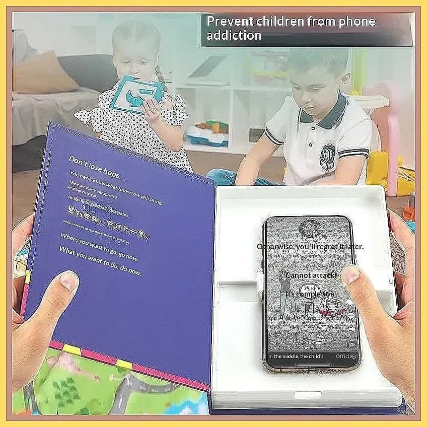 Hidden Phone Disguise Book, Multifunctional Imitation Book Reading Rack, Anti-Distraction Tool for Kids & Teens