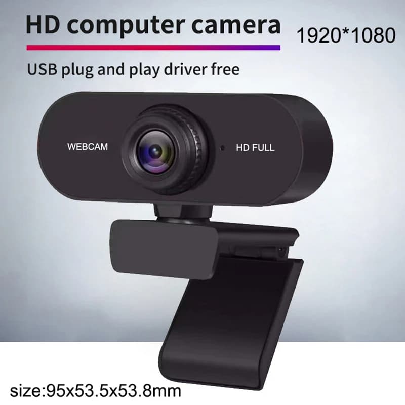 Webcam Elough 2K HD per computer desktop e laptop, mini webcam USB con microfoni per YouTube e Skype