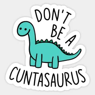Don Be Cuntasaurus 5 pezzi adesivi per bottiglie d'acqua bagagli divertenti decorazioni per paraurti simpatico cartone animato sfondo laptop finestra anime