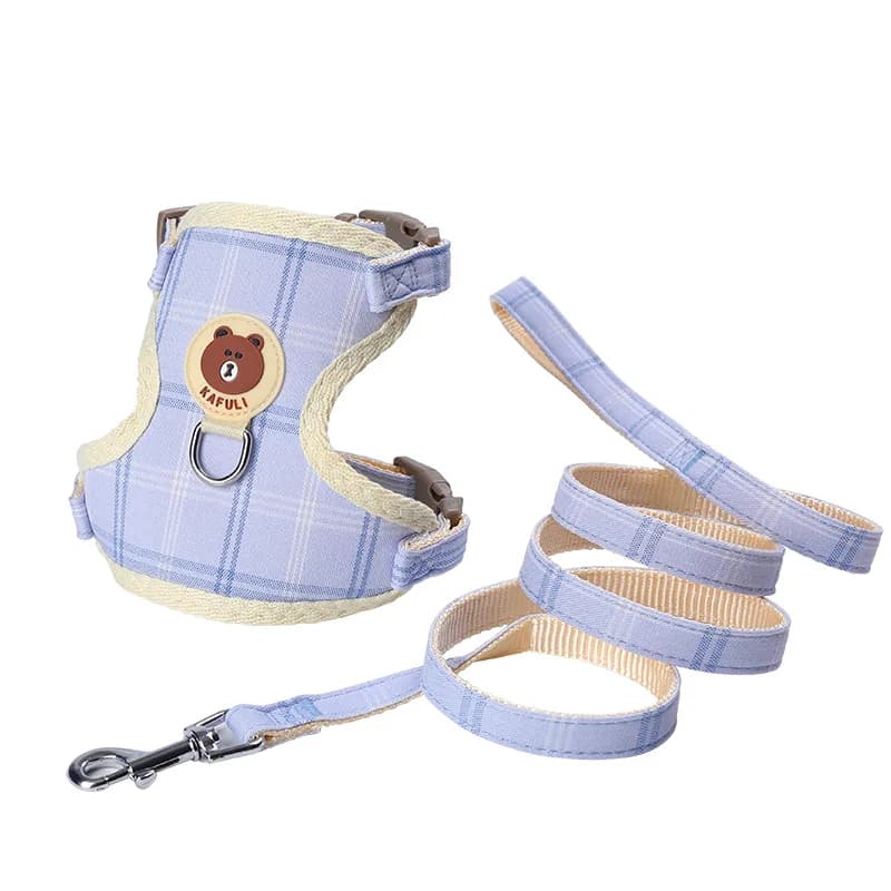 Petto e schienale per gatti in rete, gilet, corda per trazione per gatti, antiscivolo, corda per trazione per coniglio a forma di I, set di imbracature per cani, cinghia per trazione