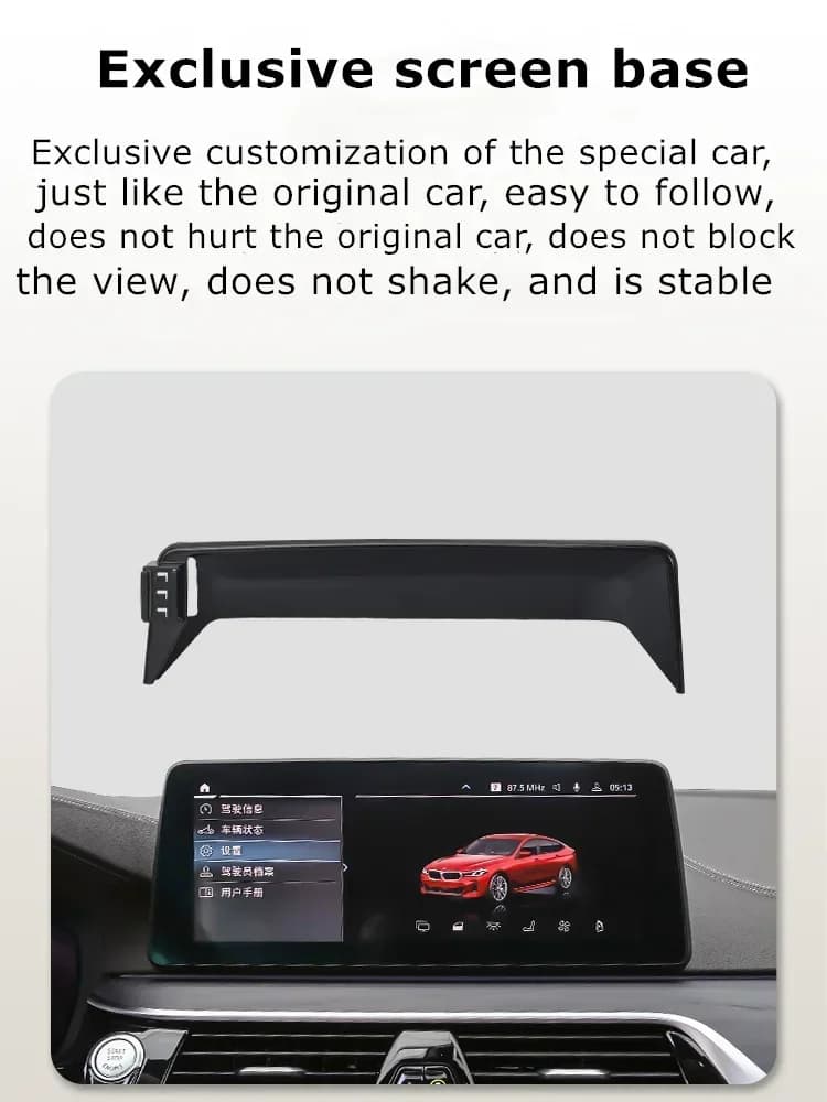 2021-2022 Per BMW 5 6 Serie 5GT 6GT Supporto per telefono per schermo per auto Caricatore wireless Navigazione GPS Telefoni Staffa di montaggio