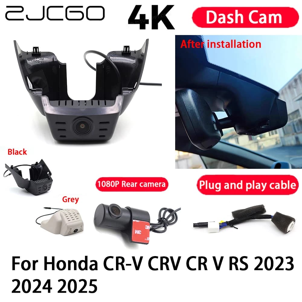 Videocamera per auto 4K Plug and Play Dash Cam Videoregistratore Visione notturna per Honda CR-V CRV CR V RS 2023 2024 2025