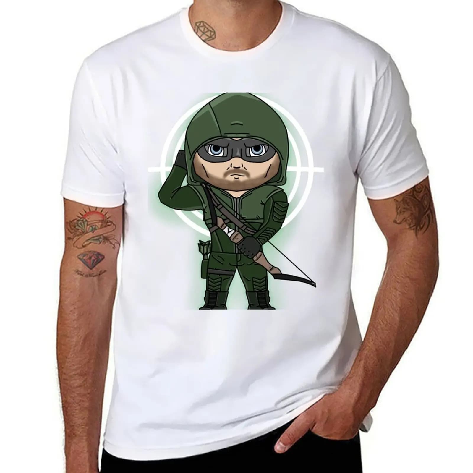 The Arrow T-shirt magliette grafiche da uomo maglietta in cotone 100% T-shirt