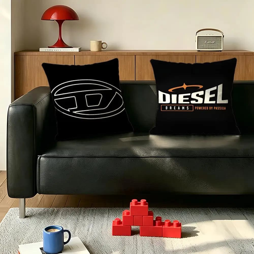 Fodera per cuscino decorativa D-Diesel per camera da letto, auto, caffetteria, soggiorno, morbida, per divano