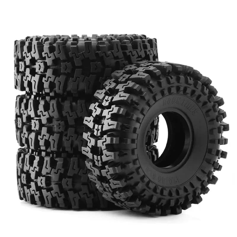 RC Auto 120 millimetri 1.9 "4PSC Gomma Morbida Ruota Pneumatico per 1/10 RC Crawler Auto Axial SCX10 ii 90046 Pro Capra TRX4 RC4WD D90