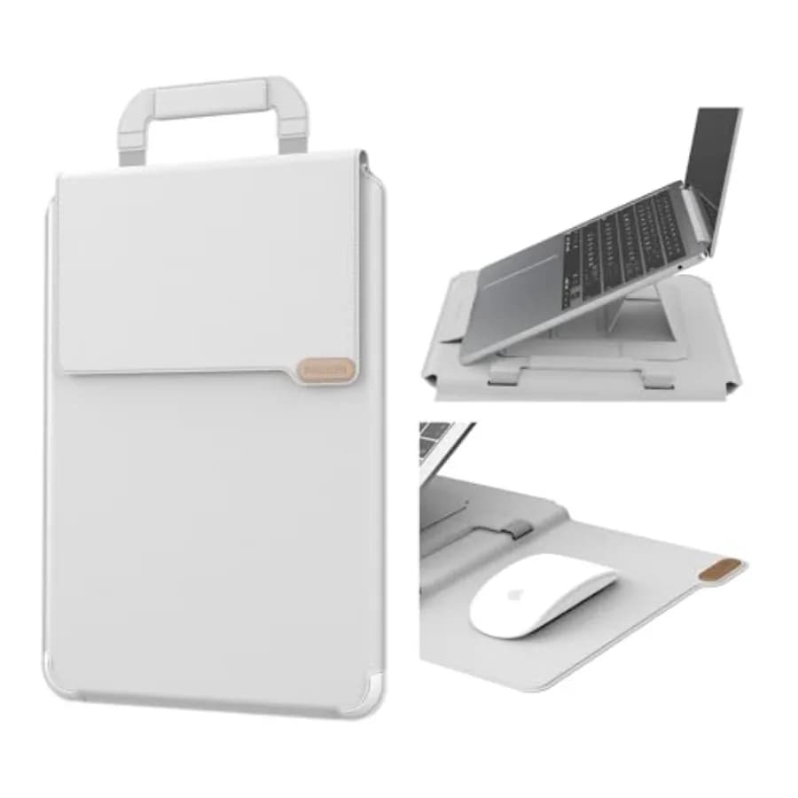 Custodia per Laptop da 13-16 Pollici Aggiornata per MacBook/Dell/HP/Lenovo/Asus, Borsa da Viaggio Sottile Unica con Supporto Regolabile