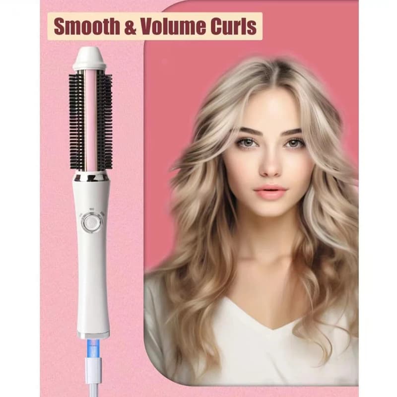 Ceramic curling rack 2 in 1 rechargeable via USB, iron and curler - Mini travel size with 3 short hair temperature settings