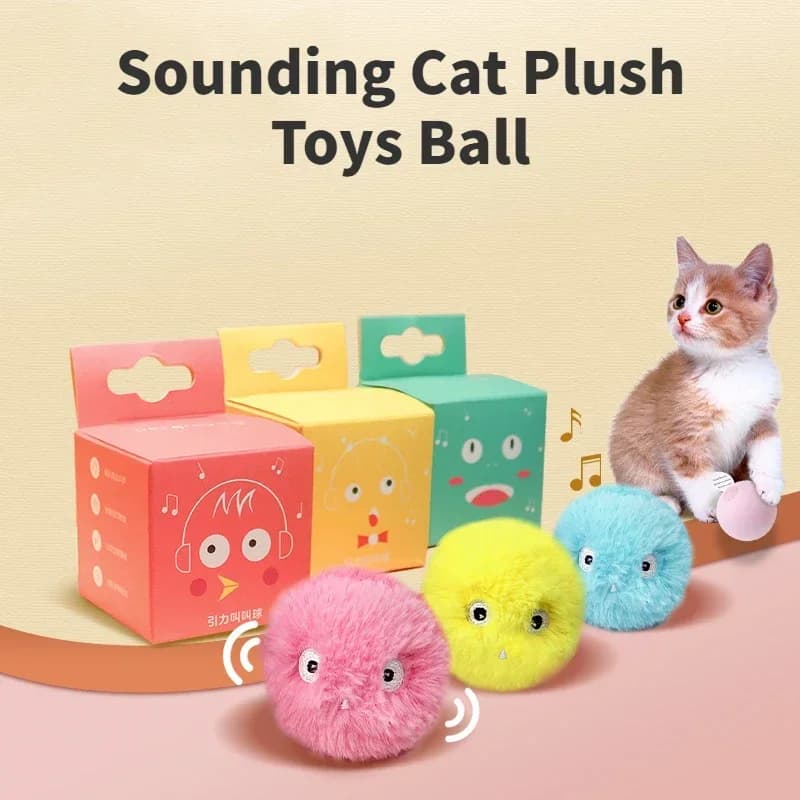 Giocattoli per gatti Palla interattiva intelligente Erba gatta Giocattolo di addestramento per gatti Palla da gioco per animali domestici per gatti Gattino Gattino Pet Giocattolo stridulo Forniture Prodotti
