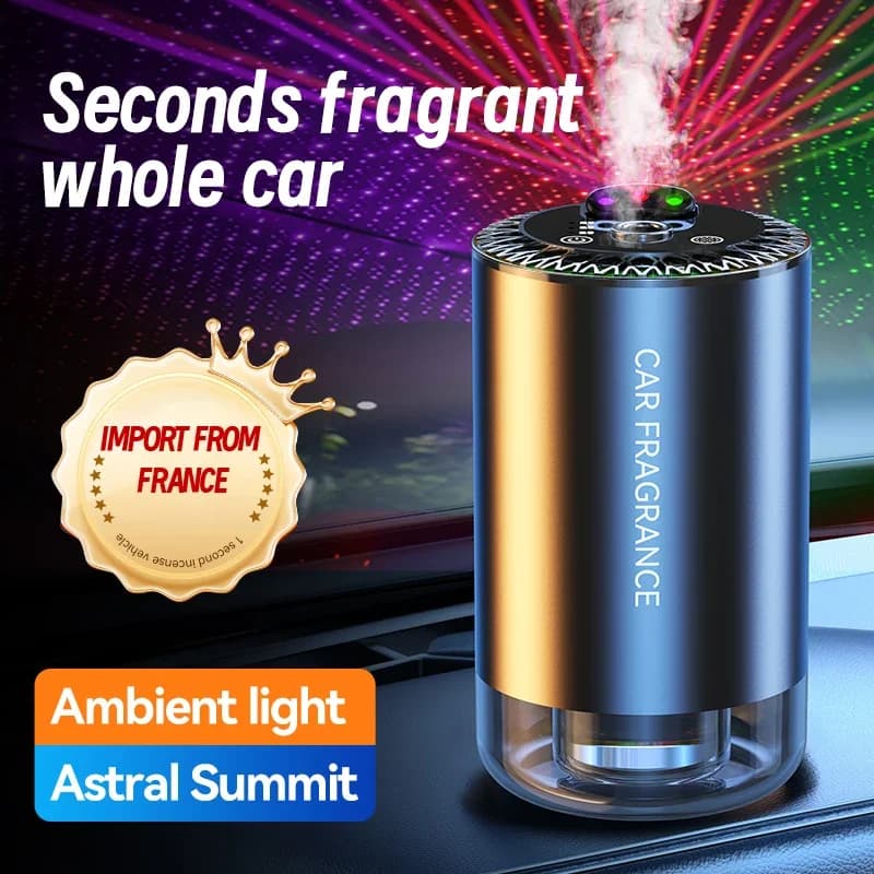 Car Deodorant Intelligent Fragrance Diffuser 1000mAh Aroma Humidifier Star Light Odours Distributor Interior accessories for cars