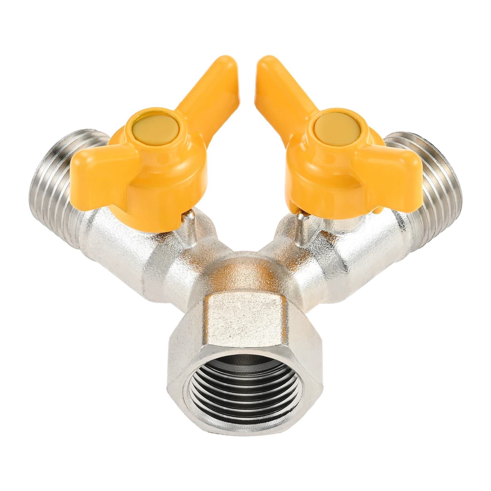 Y dispenser Switching valve Brass water dispenser 1/2 inch with tap valve Splitter for garden hose for washing machine