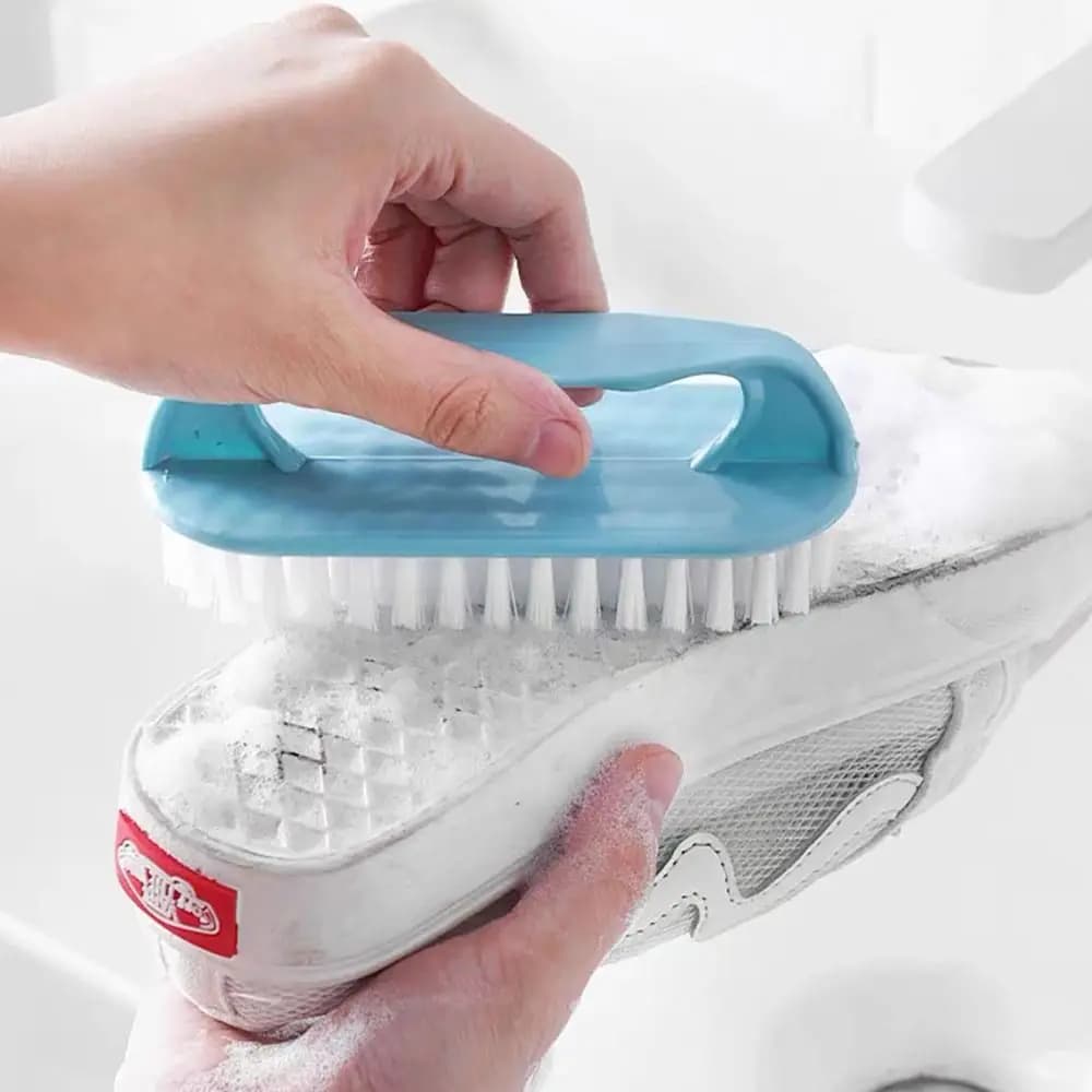 Spazzola per scarpe in plastica multifunzionale Spazzola per vestiti con setole morbide Spazzola per la pulizia della casa Spazzola per la pulizia della casa Decontaminazione Spazzola per bucato