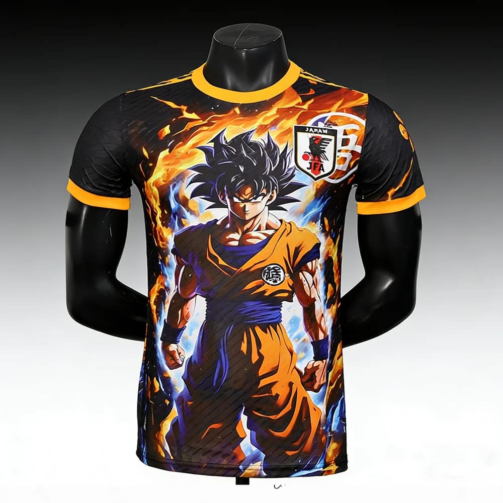 Maglia da Calcio Edizione Speciale Anime Giapponese Dragon Ball Z 2025, Goku Vegeta, T-shirt Sportiva ad Asciugatura Rapida per Uomo Adulto