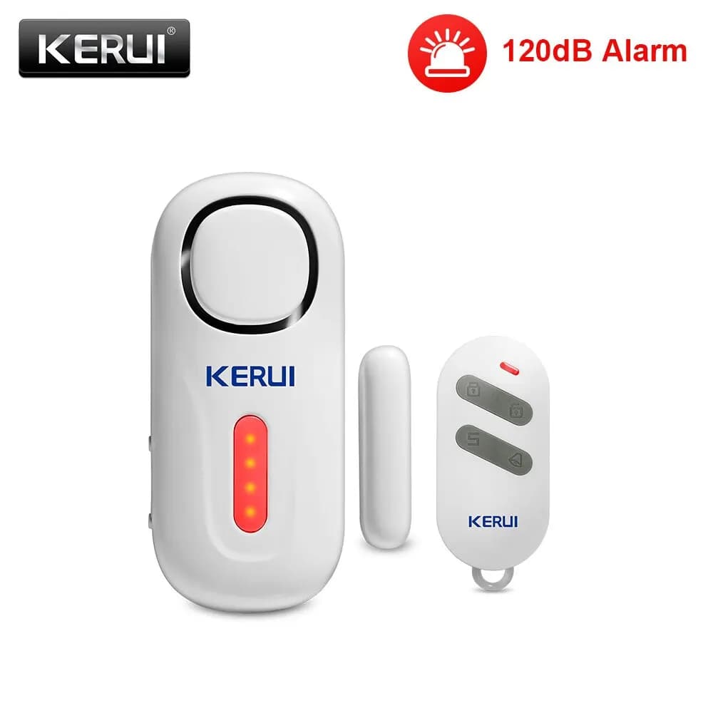 KERUI 120DB Wireless Porta/Finestra Ingresso Sicurezza Sensore Antifurto Allarme Magnetico Smart Home Garage Sistema di Controllo Remoto Ha Condotto La Luce