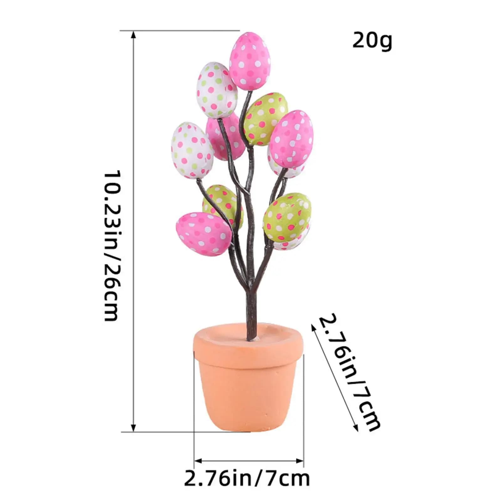 Easter Egg Tree Vase Easter Egg Twig Branches Festival Party Supplies Simulated Eggs Potted Plants Decoration for Party Home