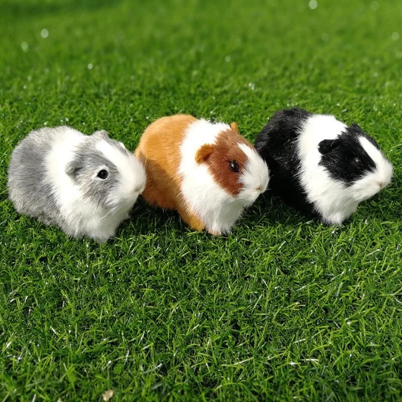 Simulazione Pelliccia Cavia Animale Peluche Ripiene Bambola Criceto Bambola Peluche Morbido Peluche Figurina per Bambini Regalo Di Compleanno