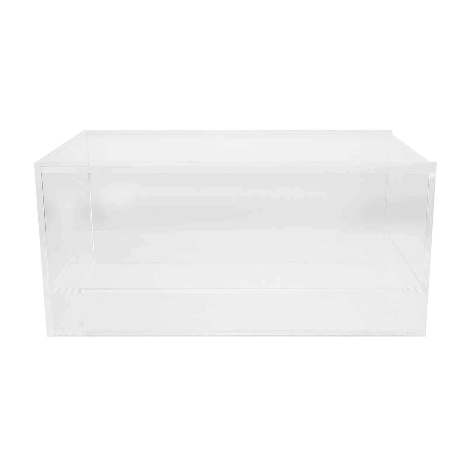 Mahjong Tile Carrying Case Empty Transparent Acrylic Storage Box Holder for American Game Tiles