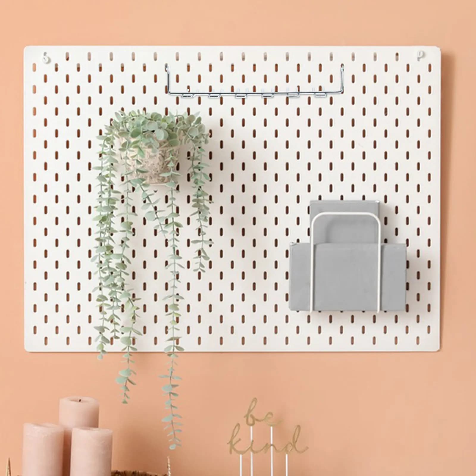 2Pcs Versatile Iron Pegboard Tool Hooks Space Saving Multi Prong Utility Hangers for Garage Kitchen Workshop Wall Storage System