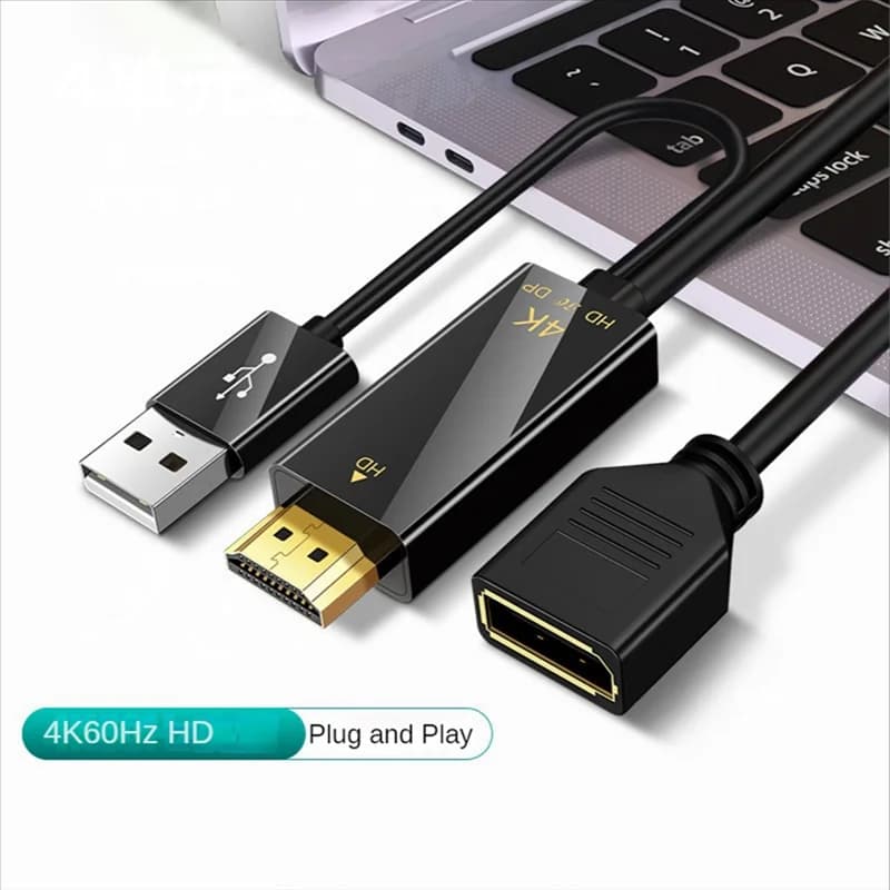 Fashionable! HDMI Compatible Displayport Male Converter Cable HDMI compatible 4K 60 Hz converter adapter cable to DP