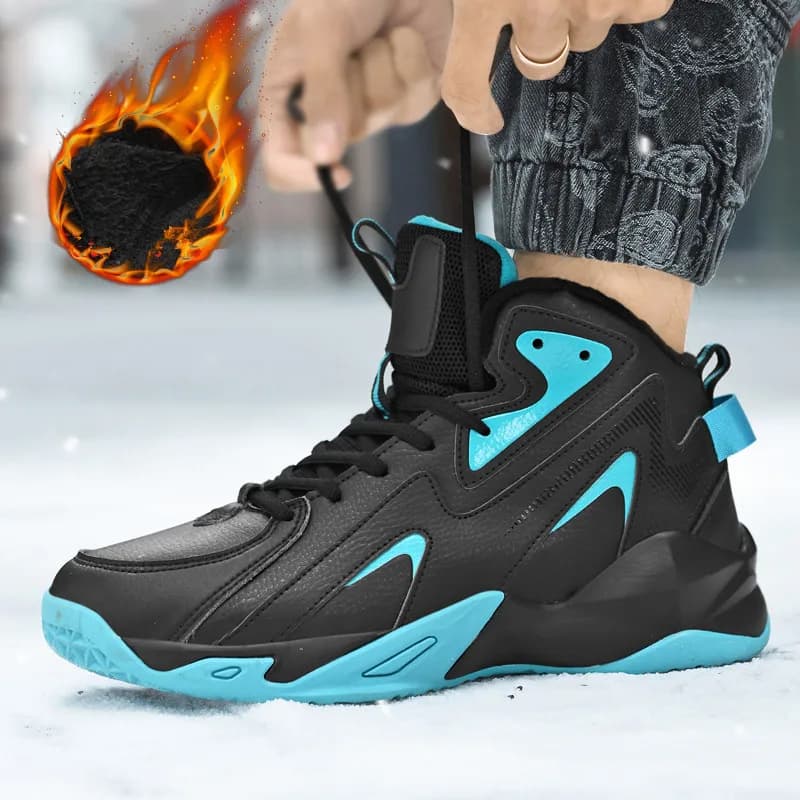 Stivali da uomo invernali moda peluche pelliccia calda stivali da neve da uomo scarpe da trekking in pelle da esterno stivaletti da uomo taglia grande 48 49 50