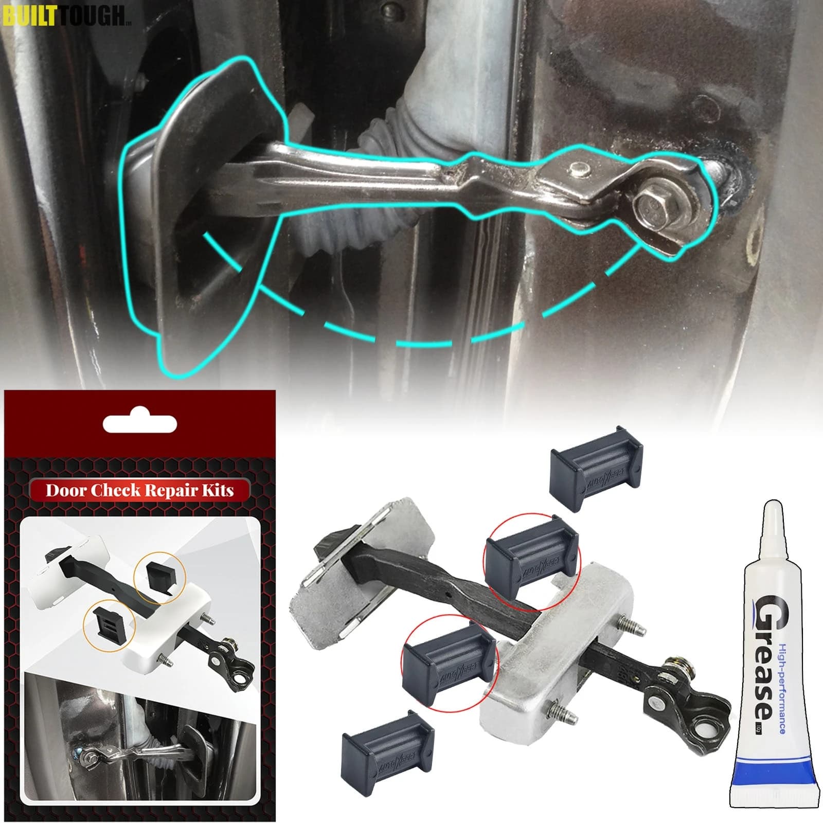 Controlla il kit di riparazione di ricambio per Hyundai Solaris Elantra Creta i10 i20 Santa Fe Tucson Braccio porta auto Controllo tappo cinghia fissa