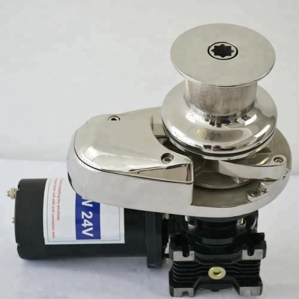 High Quality Polish Stainless Steel Vertical Winch for Boat Electric Anchor Windlass