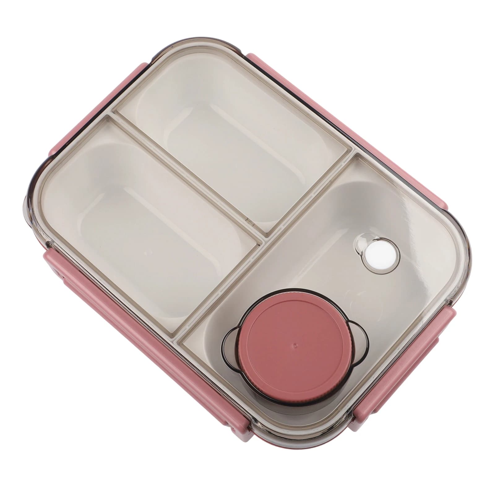 Lunchbox portatile a tenuta stagna in acciaio inossidabile con 3 scomparti per viaggi scolastici, picnic, campeggio e uso all'aperto
