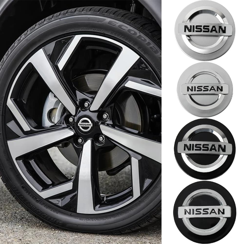 4Pcs 54/60mm Car Wheel Center Hub Cap Rim Cover For Nissan Qashqai j10 j11 TIIDA JUKE Micra Pathfinder Nismo GTR Auto Styling