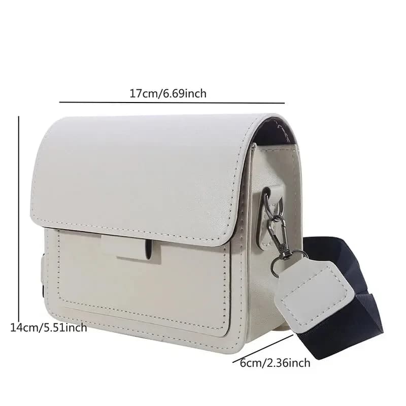 Borsa a Tracolla da Donna alla Moda in Pelle PU, Piccola Borsa Messenger per Viaggi