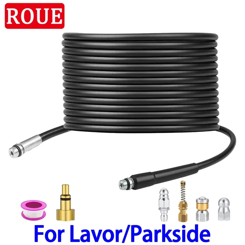 Exhaust pipe for high pressure washing machine for Lavor Parkside Hammer Vax sewer cleaning tube Water jet kit for sewers Washer nozzles