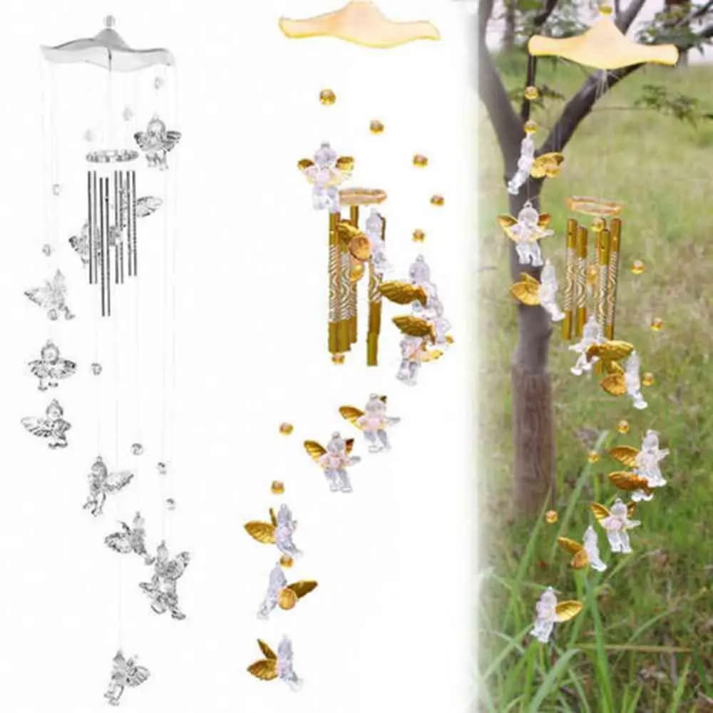 Creative Love Angel Cupid Wind Chime Bells Hanging Living Bed Home Decor Gift Car Outdoor Yard Garden Deco Wind Chimes