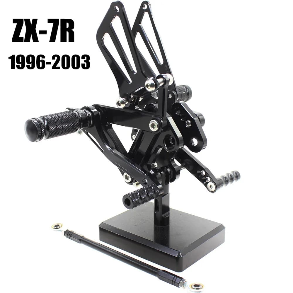 Per Kawasaki Ninja ZX-7R ZX7R 1996 1997 1998 1999 2000 2001 2002 2003 CNC In Alluminio Regolabile Rearset Pedana Posteriore Set Poggiapiedi