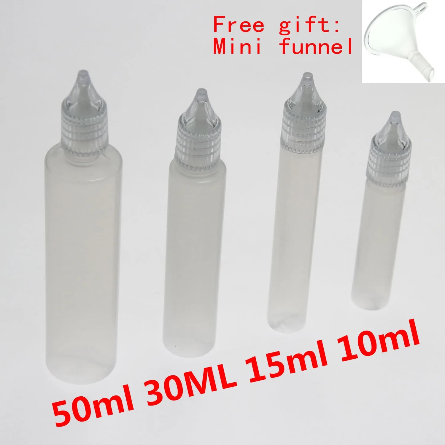 10Pcs/set 15/50ml White Plastic Glue Applicator Needle Squeeze Bottles For Paper Quilling DIY Scrapbooking Paper Craft Supplies
