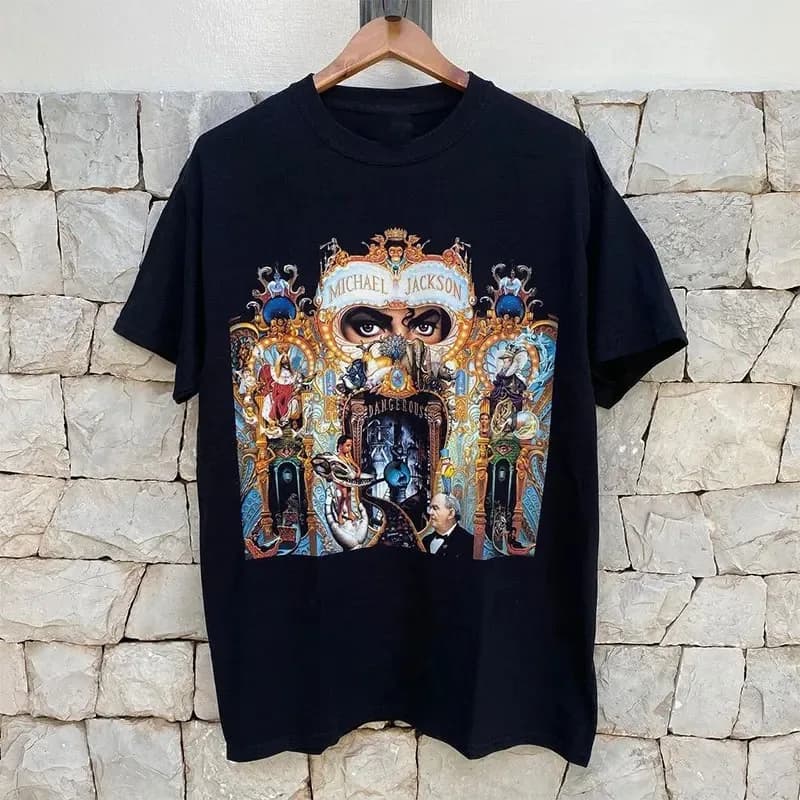 T-shirt Estiva 2026 Tributo Classico a Michael Jackson Stile Europeo e Americano a Maniche Corte da Uomo/Donna di Tendenza