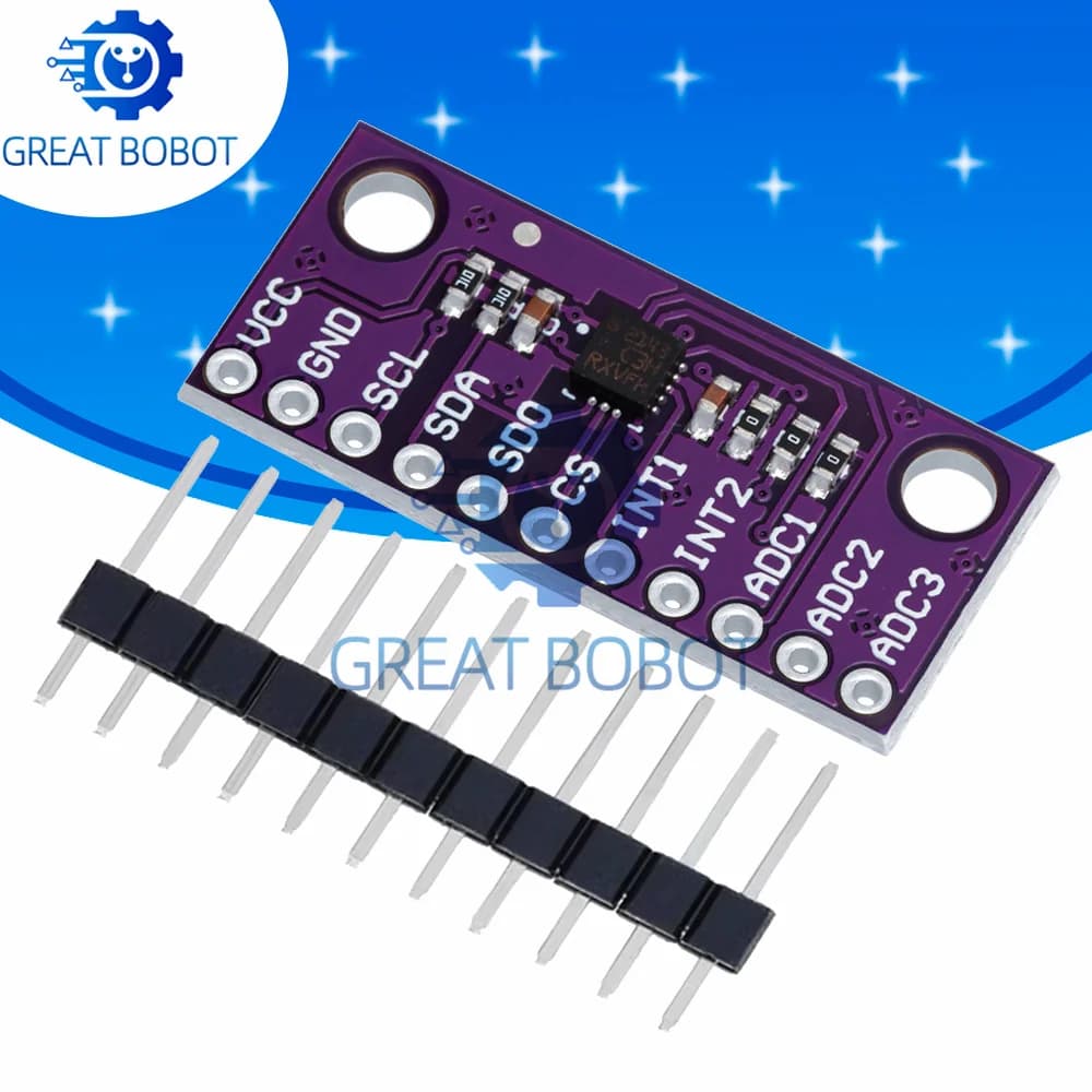 BS LIS3DSH 3-axis high resolution accelerometer module: tailor-made for Arduino - Motion detection applications enabled