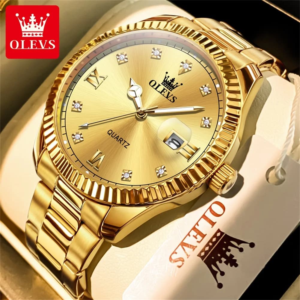 OLEVS brand men's watch, calendar, quartz watch, waterproof, business 3623