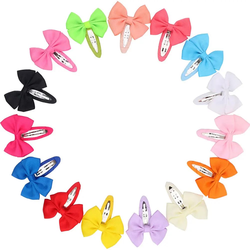 12Pcs Hair Clips Bowknot Hairpin Adorable Colorful Hair Clips for Perfect Gift for Birthday Daily Wear All