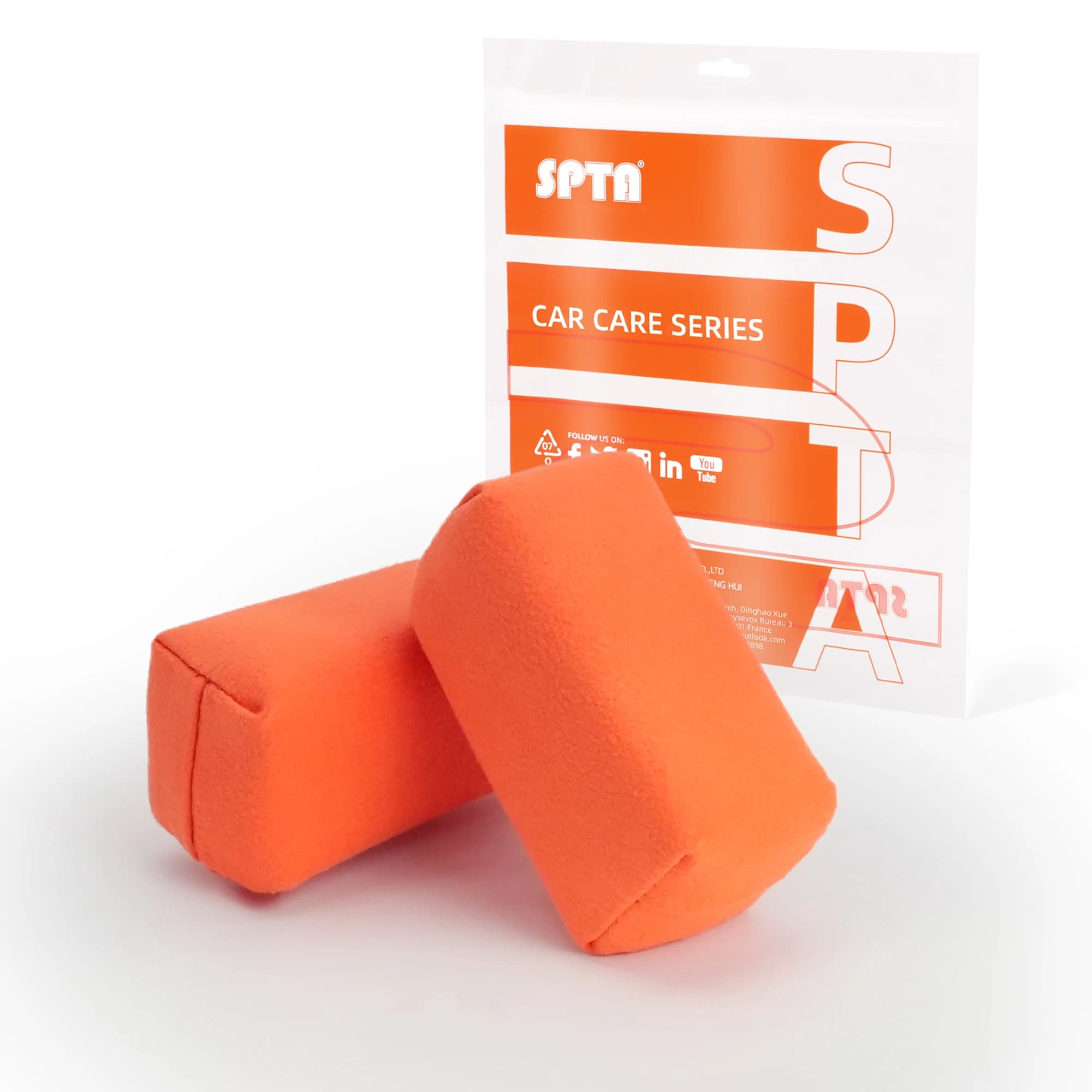 Applicatore in Microfibra SPTA per Rivestimenti Ceramici, Spugna in Camoscio per Detailing Auto, Applicazione di Cera e Sigillanti