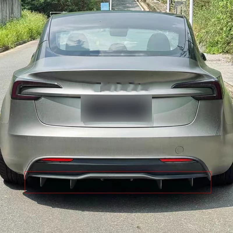 Per Tesla Model 3 2024 2025 Diffusore posteriore Paraurti Labbra Splitter Spoiler Body Kit Accessori