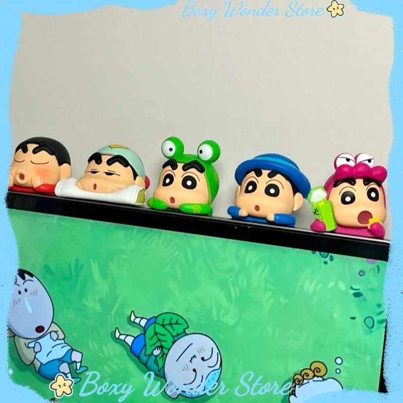 Genuino pastello Shin-Chan animazione figurine ciondolo Hippers telefono cellulare decorazione auto schermo festa bambola articolo decorativo